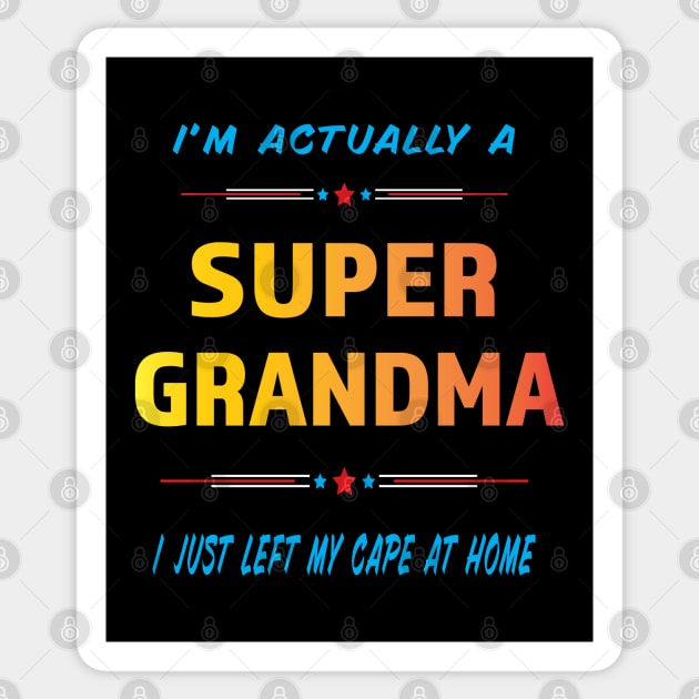 Super Grandma Sticker by Shawnsonart